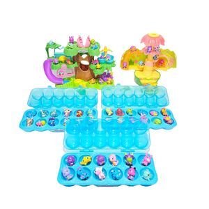Hatchimals CollEGGtibles Lot: 61 Figures, 2 Playsets & 3 Storage Cases